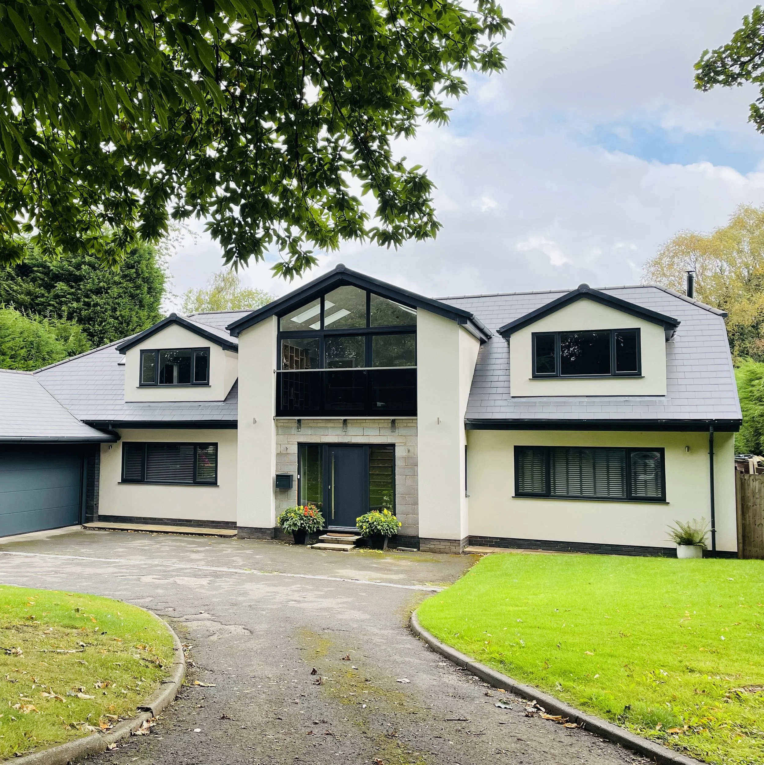 Alterations to a 1970’s bungalow to create a new two storey contemporary family home in Lawnswood, near Stourbridge