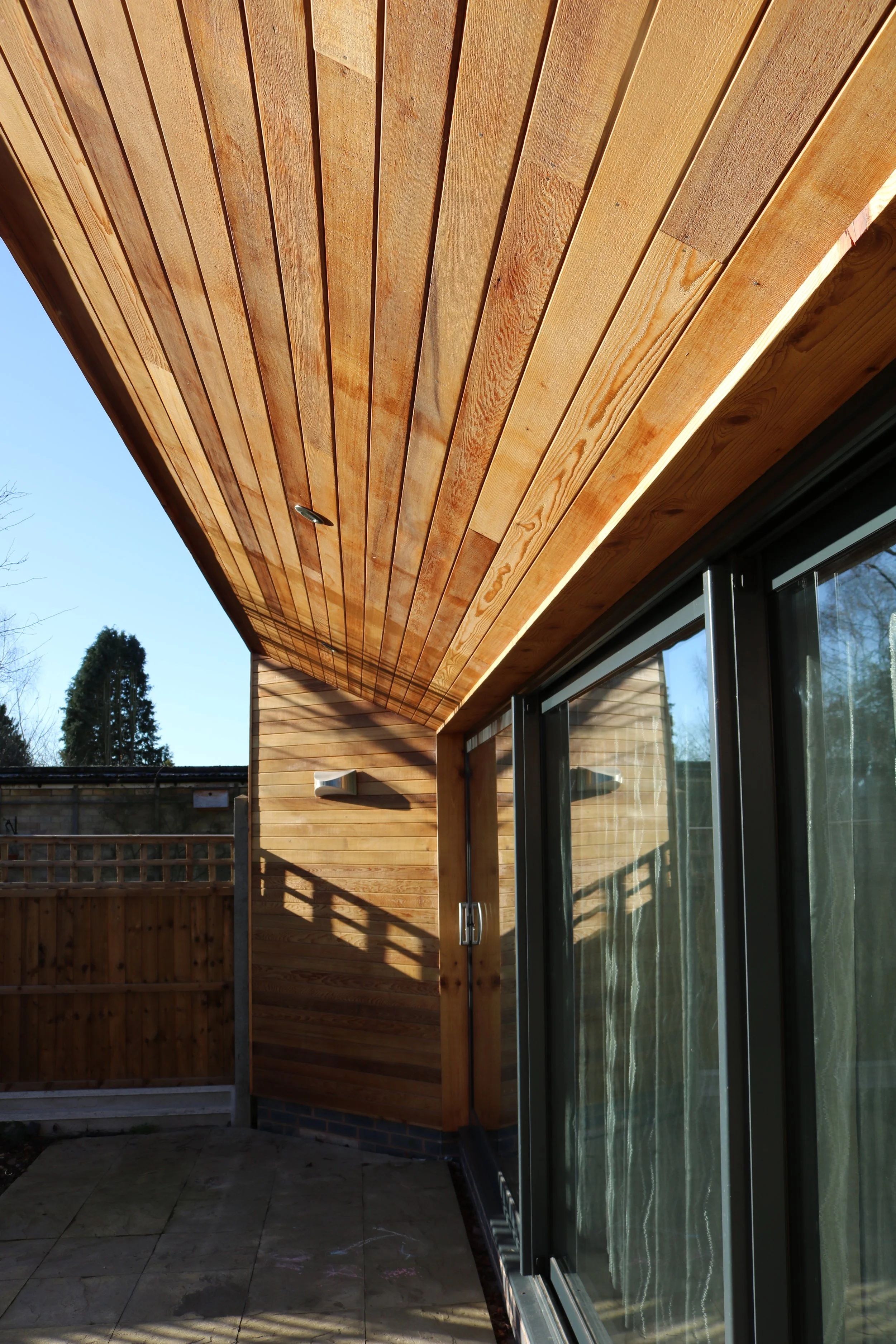 Contemporary cedar clad rear extension creating open plan family living space onto garden in Four Oaks, Sutton Coldfield (Copy) (Copy) (Copy) (Copy)