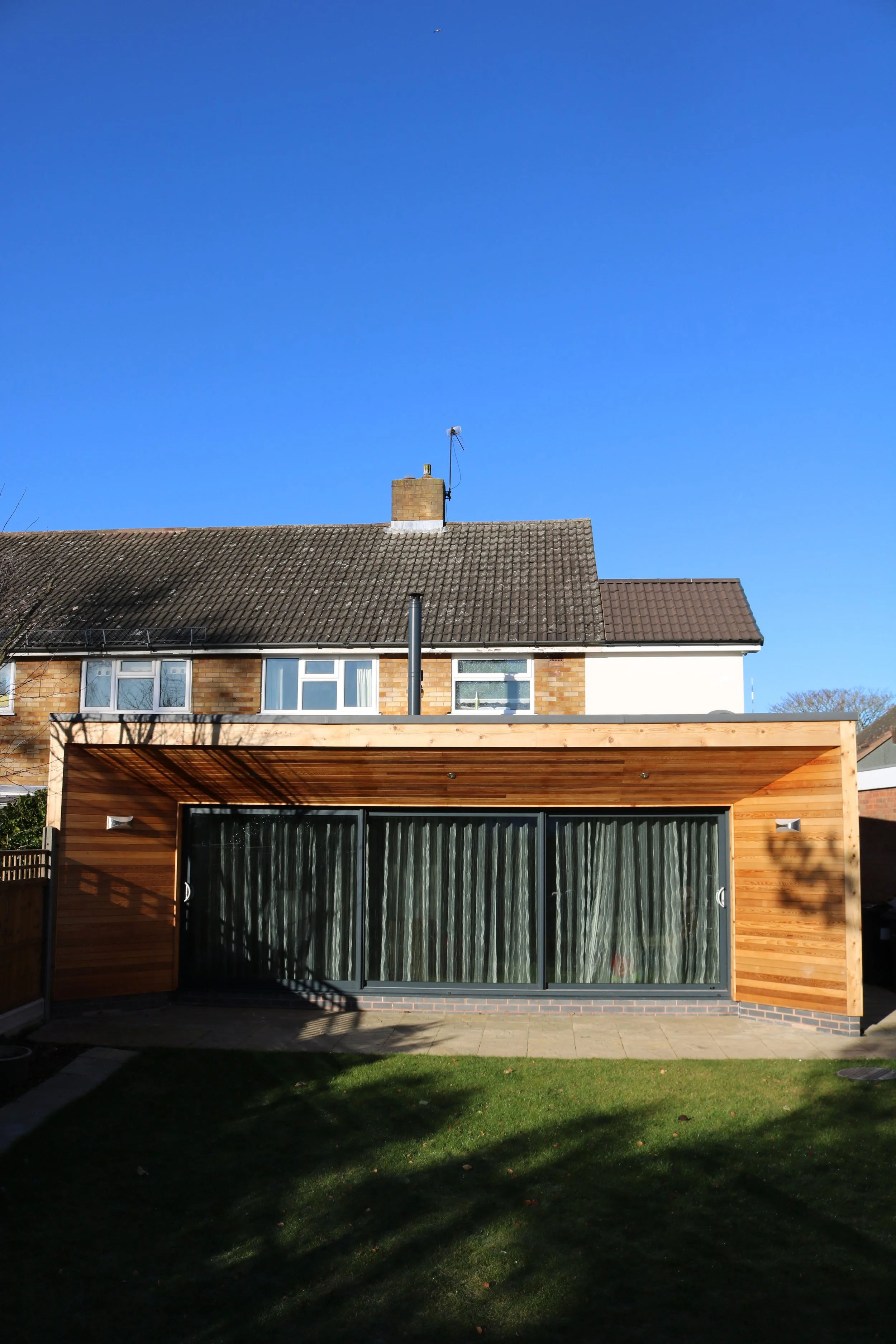 Contemporary cedar clad rear extension creating open plan family living space onto garden in Four Oaks, Sutton Coldfield (Copy) (Copy) (Copy) (Copy) (Copy) (Copy) (Copy) (Copy) (Copy)