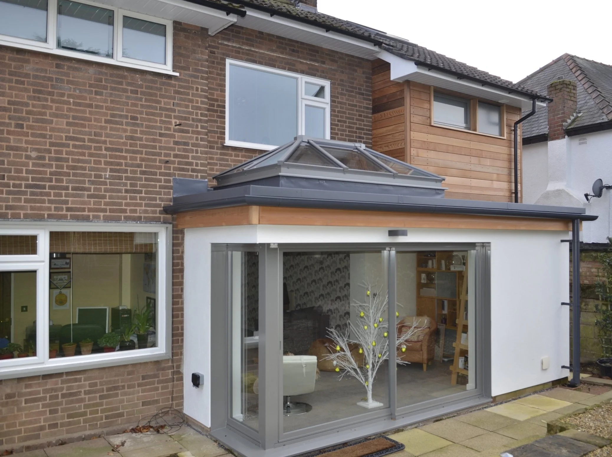 cedar clad side first floor extensions with updates to front and rear elevations in Halesowen, West Midlands (Copy)