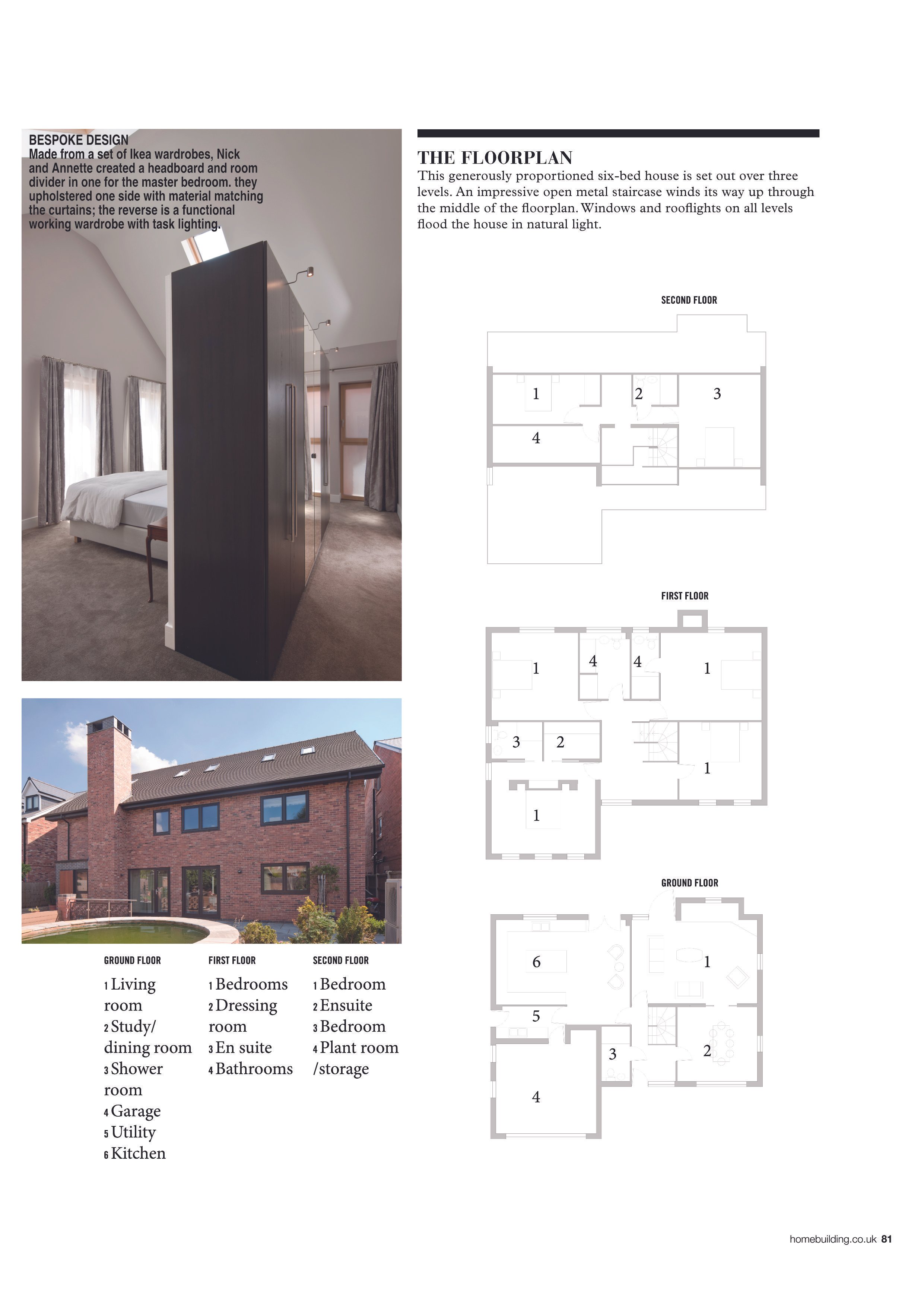 Bespoke contemporary 'one-off' new build family dwelling built to passivhaus principles in Hagley, near Stourbridge, Worcestershire. A modern covered glazed pergola entrance structure incorpora (Copy)