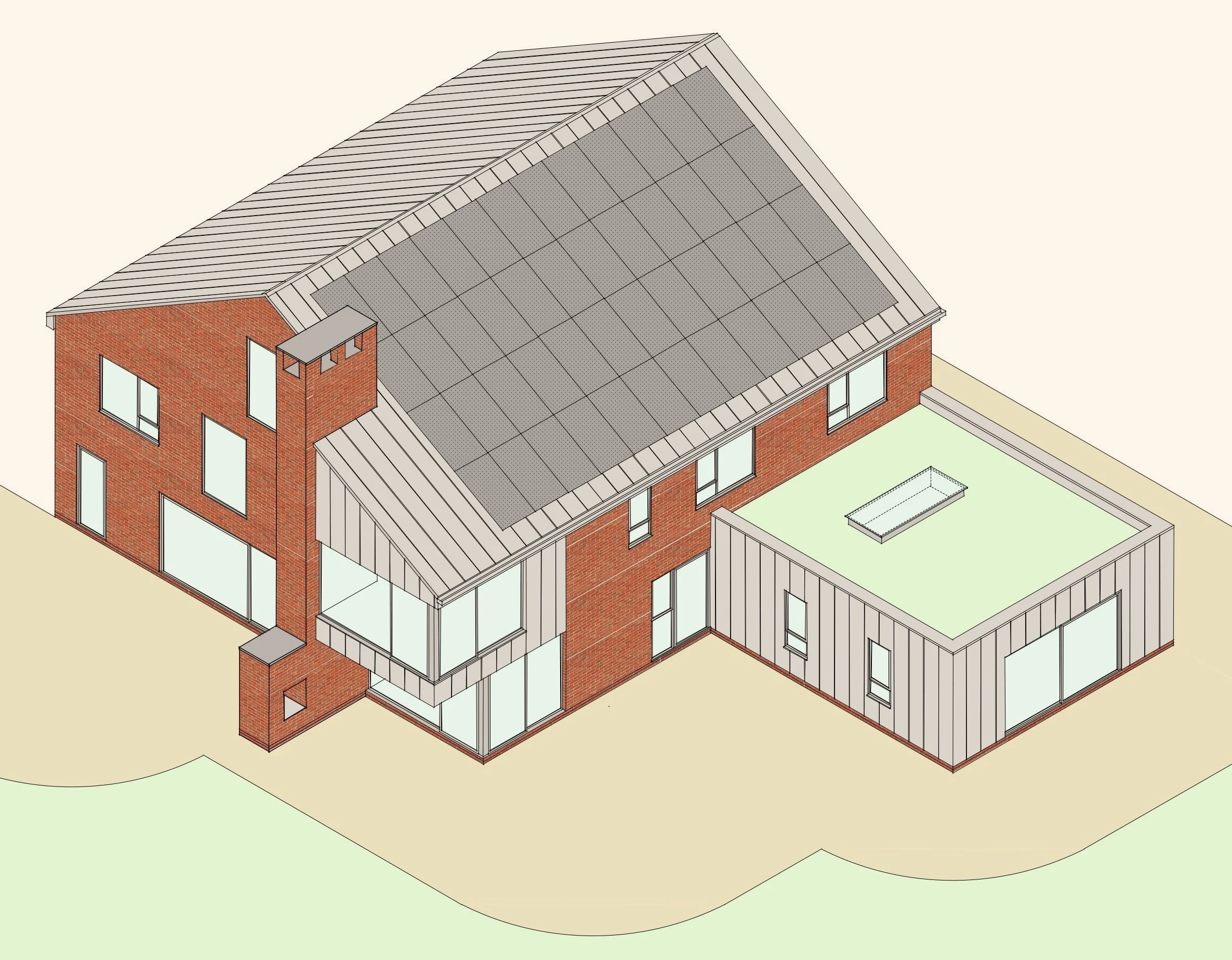 stourbridge hagley architects class AA bungalow contemporary modern ecohouse greenbelt newbuild house droitwich worcestershire 5.jpg