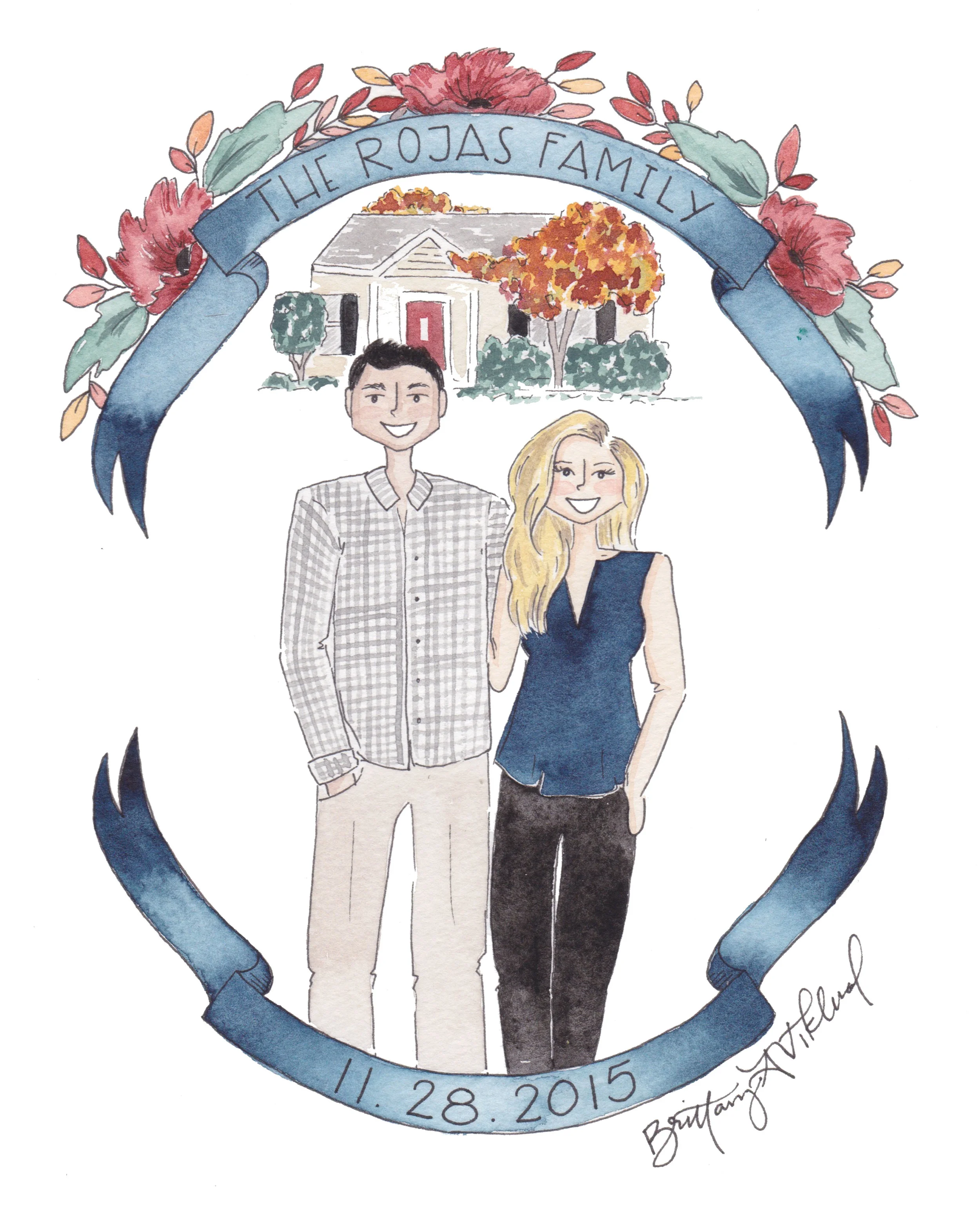 Brittany Viklund Illustration Oklahoma Editorial Artwork Custom Watercolor Interior Design The Rojas.jpg