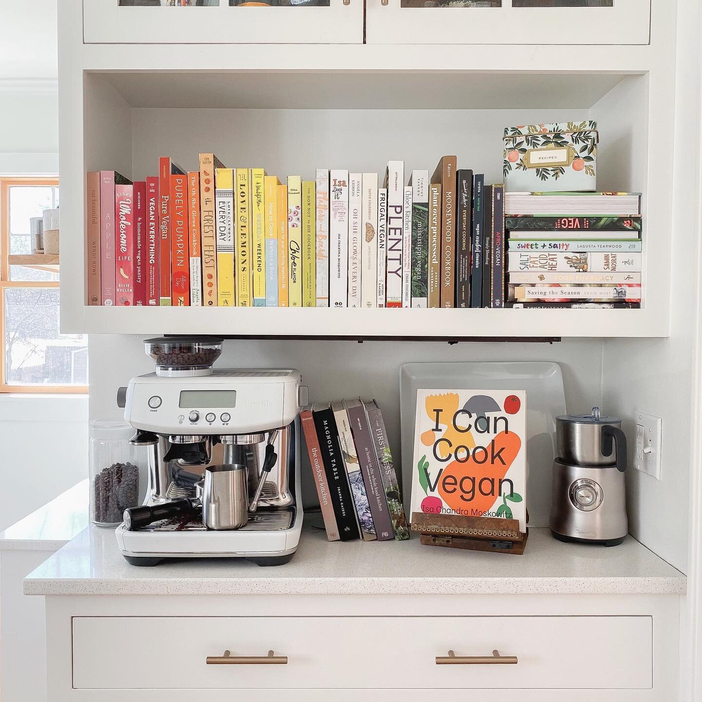 Happy Friday from a little corner of our kitchen that is home to one of my favorite collections&mdash; my cookbooks! While I&rsquo;ll occasionally use a recipe from an online source, I overwhelmingly prefer cookbooks when preparing meals (anyone else