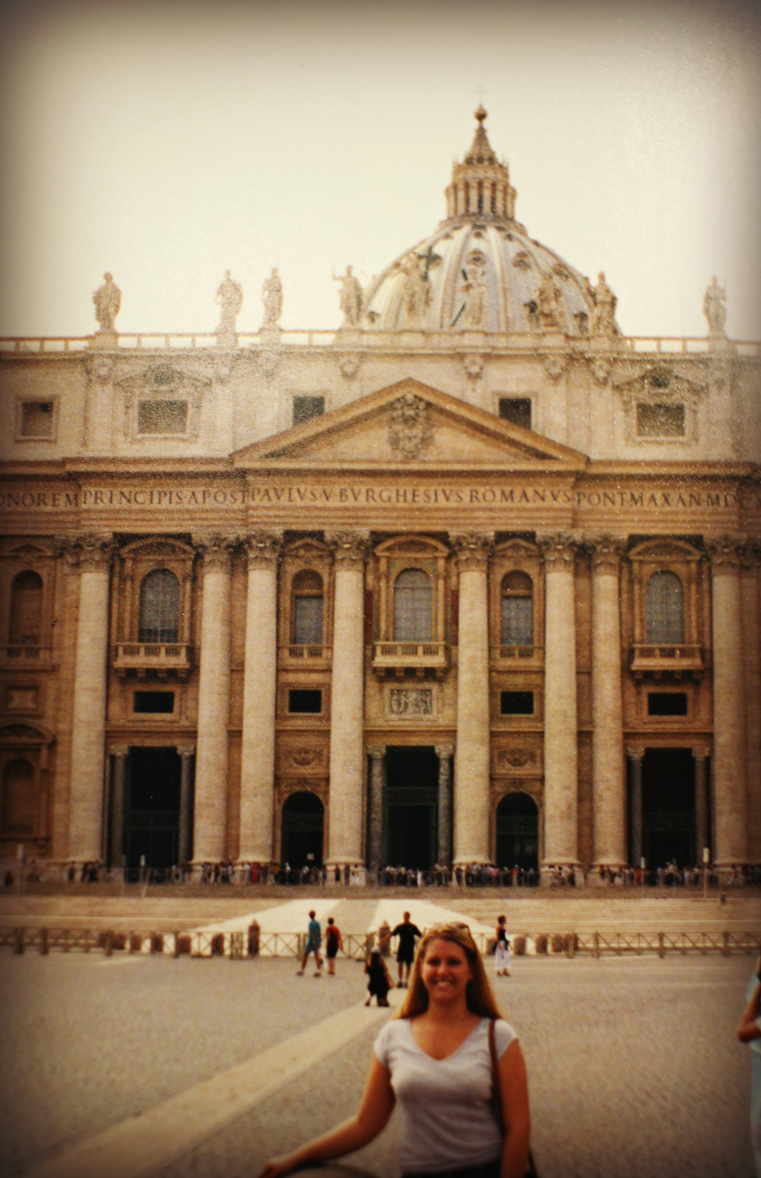 Me at St. Peter's basilica in Vatican City