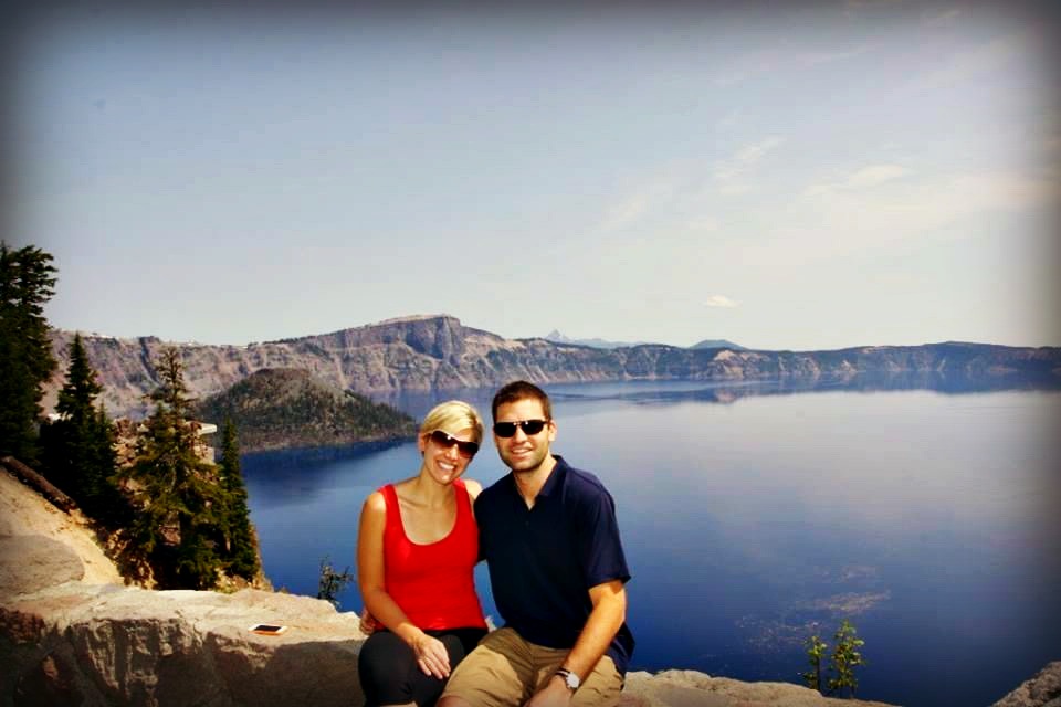 My husband and I at Crater Lake National Park