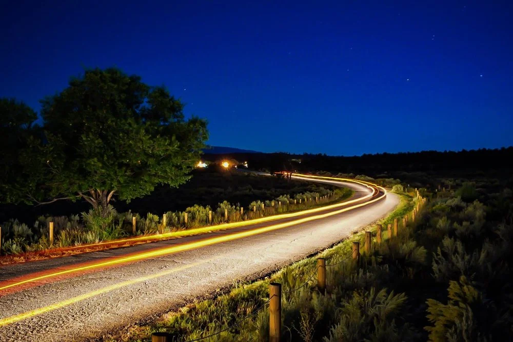 Cubita Road separates the Rito San Jose and Fisher Trails.