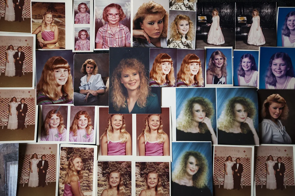 Sample images from the book Gravity Is Stronger Here, featuring Halea Brown and her family in Greenville, MS.