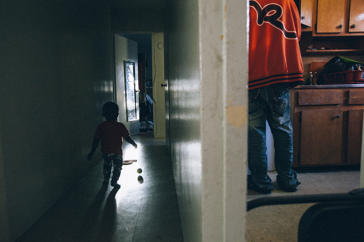 House McJunkin features the Kelvin McJunkin, his friends and family in the public housing complex, Boulevard Houses, in East New York, NY.