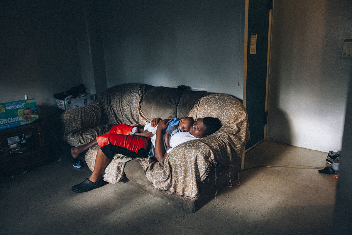 House McJunkin features the Kelvin McJunkin, his friends and family in the public housing complex, Boulevard Houses, in East New York, NY.