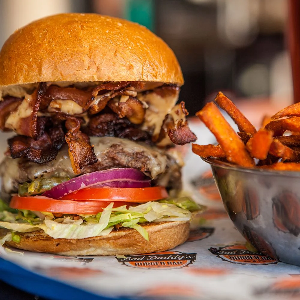 Bad Daddy's Burger Bar 10% off your purchase at any Triangle location.