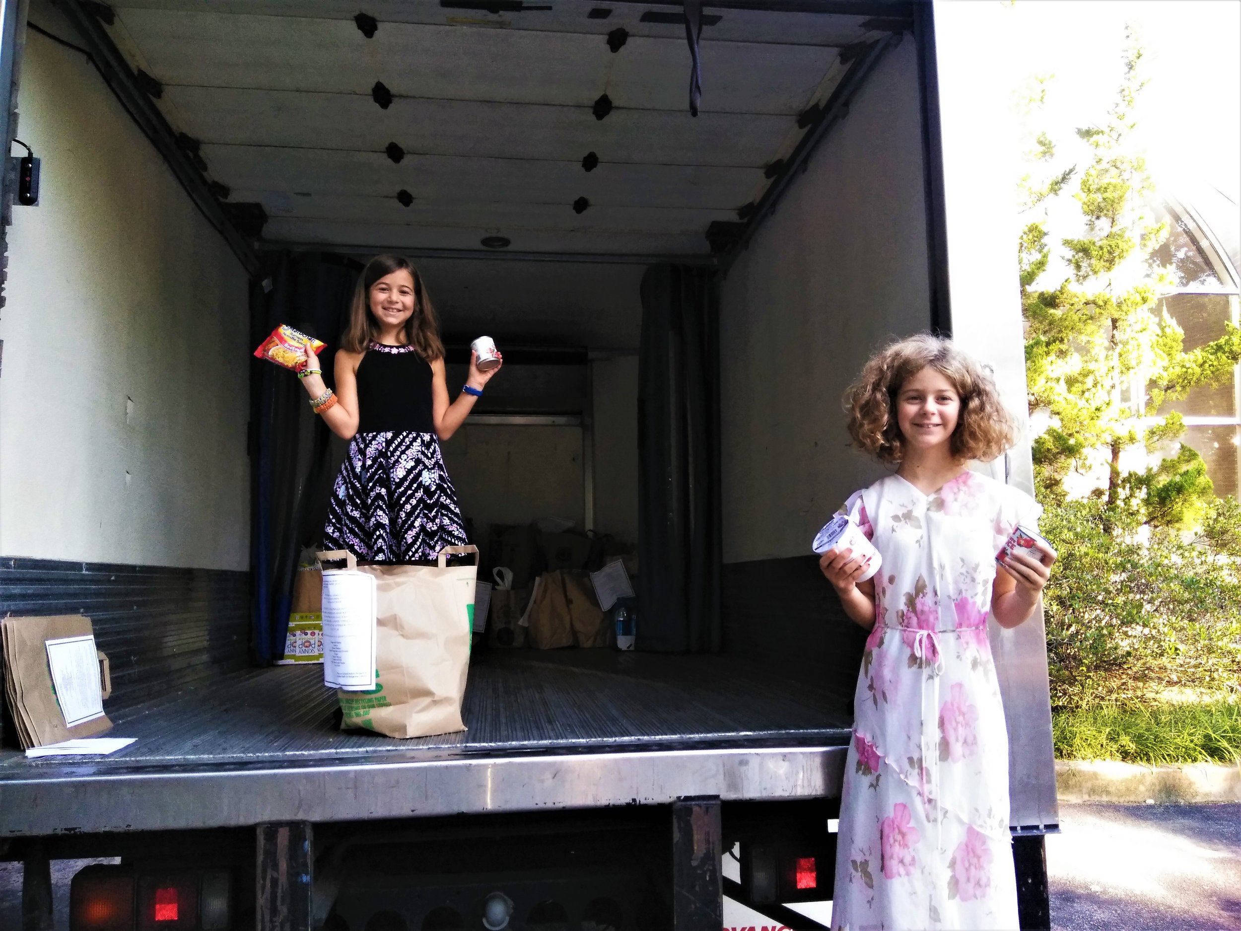 Lila and Sadie - Ready to receive donations.jpg