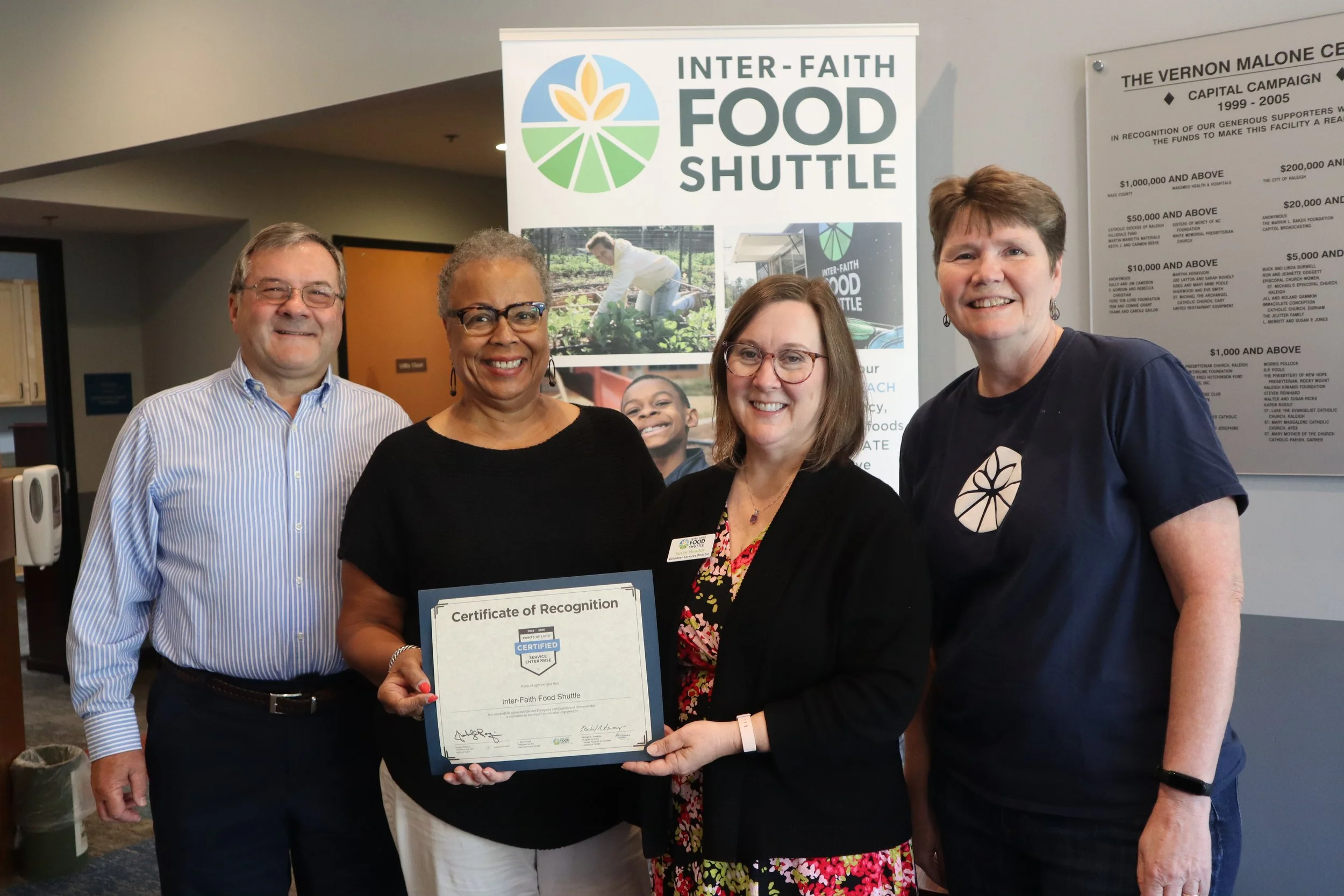 Food Shuttle Certified as Service Enterprise by Points of Light — Inter
