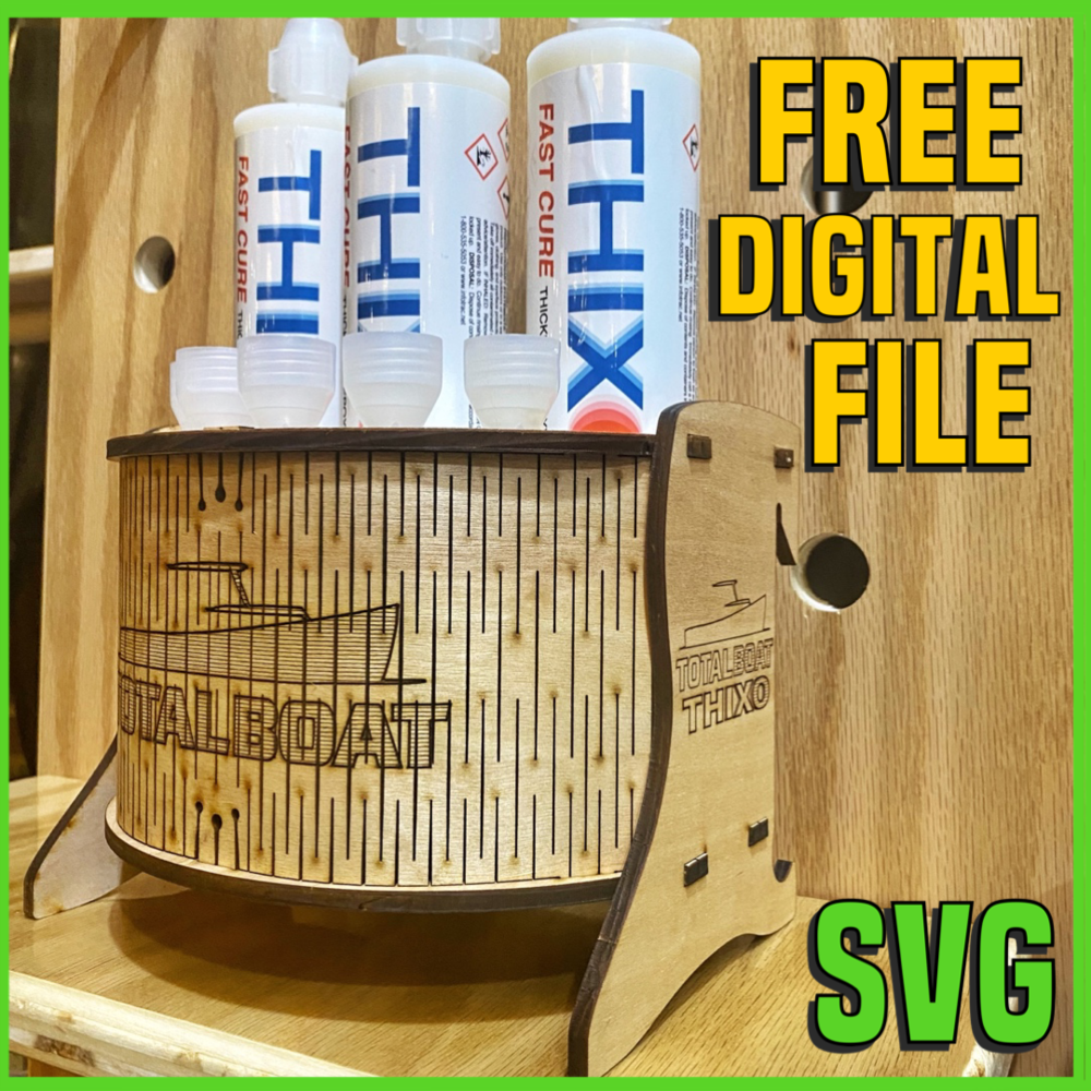 DIGITAL FILE - Total Boat THIXO / Caulk Caddy with French Cleat — A Glimpse  Inside
