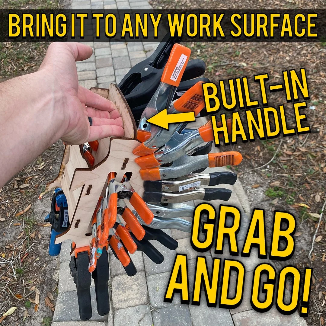 "CLAMPUPINE" Spring Clamp Storage with French Cleat — A Glimpse Inside