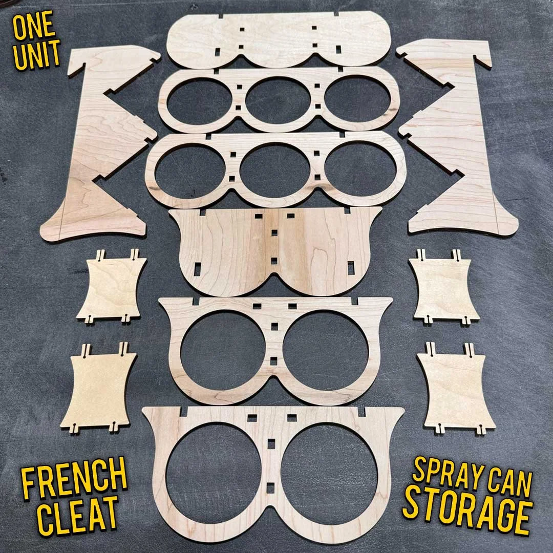 Spray Can Storage with French Cleat — A Glimpse Inside