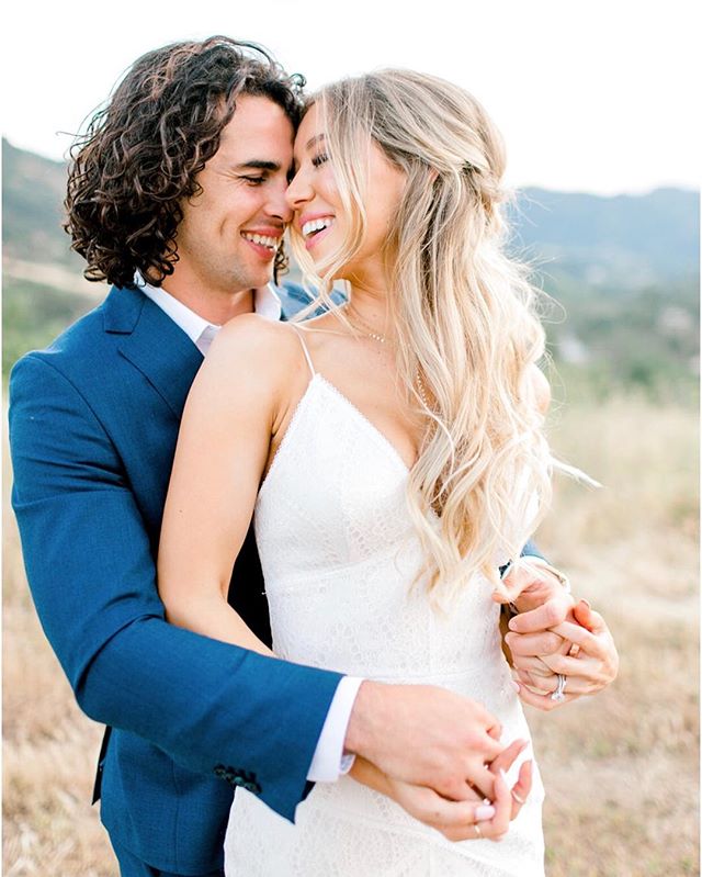 Most beautiful people with the kindest hearts 🥰🥰🥰 @meggoleggos25 @pmuscky55 | Photo @brooke_borough | Design @karen_marie_events | Venue @brookviewranch | Dress @bertabridal | Makeup @beautybyalessi | Hair by Jenny @blushing.beauty