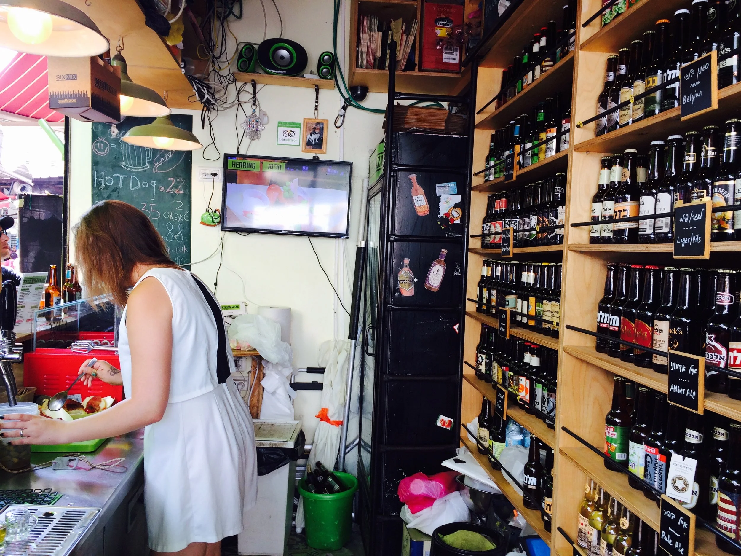 The Beer Bazaar at the Tel Aviv Carmel Market