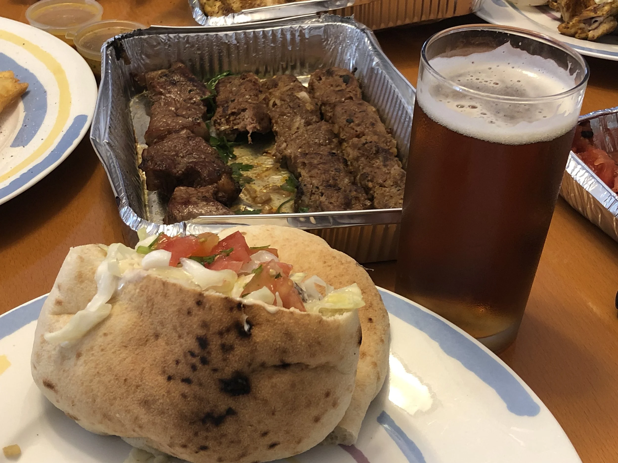 One of the best ways to pair a cold beer during the Israeli hot summer!