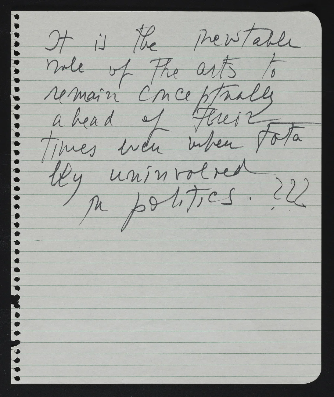 - Hedda Sterne, undated note from the Hedda Sterne papers, 1939-1977, Archives of American Art, Smithsonian Institution