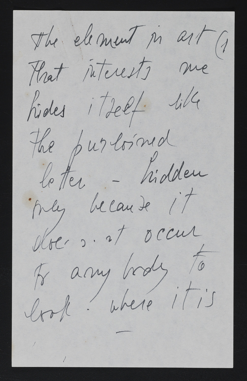 - Hedda Sterne, undated note from the Hedda Sterne papers, 1939-1977, Archives of American Art, Smithsonian Institution