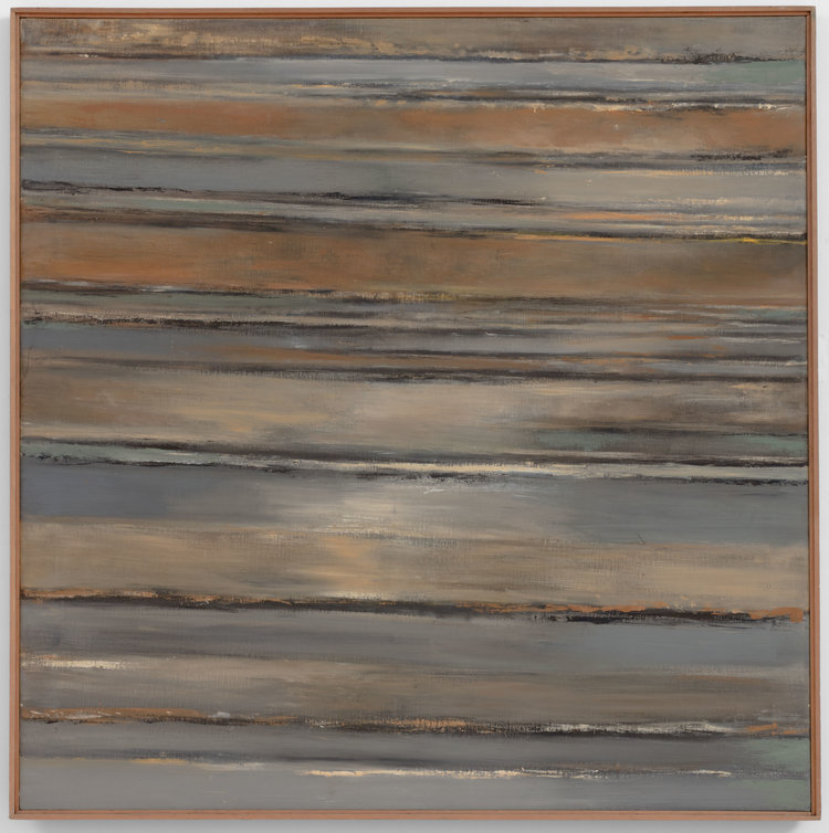 Hedda Sterne, Vertical Horizontal #12 , c. 1958, Oil on canvas, 50 in. x 50 in.