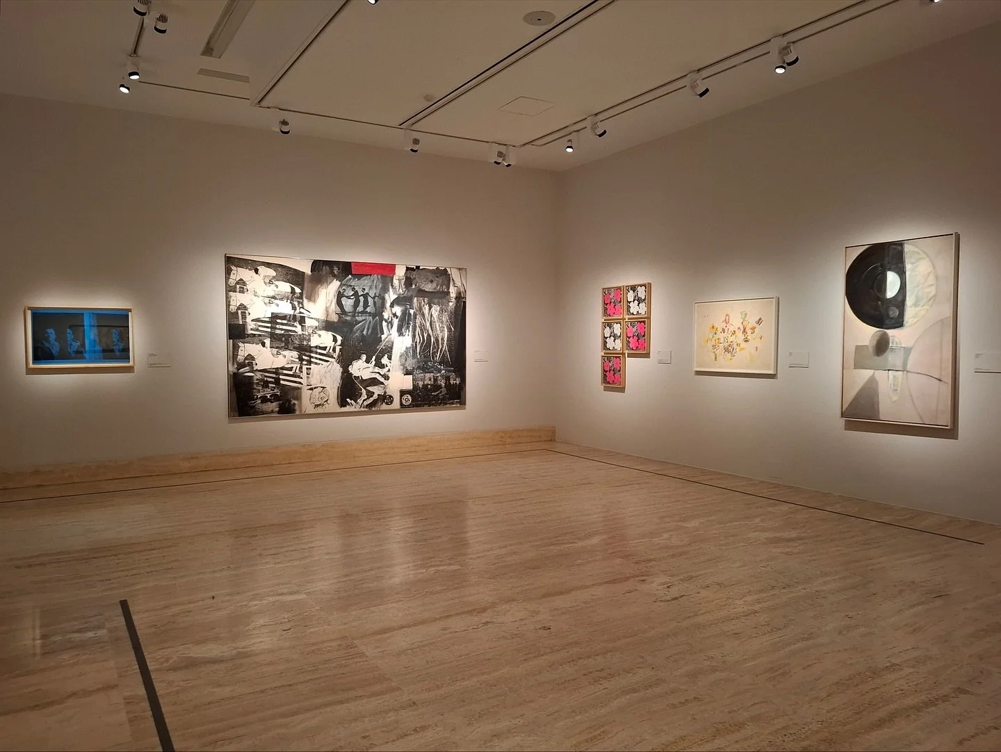 Hedda Sterne&rsquo;s work hangs alongside works by Marisol, Andy Warhol, and Robert Rauschenberg in &lsquo;Warhol, Pollock y otros espacios americanos&rsquo; (&lsquo;Warhol, Pollock and Other American Spaces&rsquo;) at @museothyssen curated by Estrel