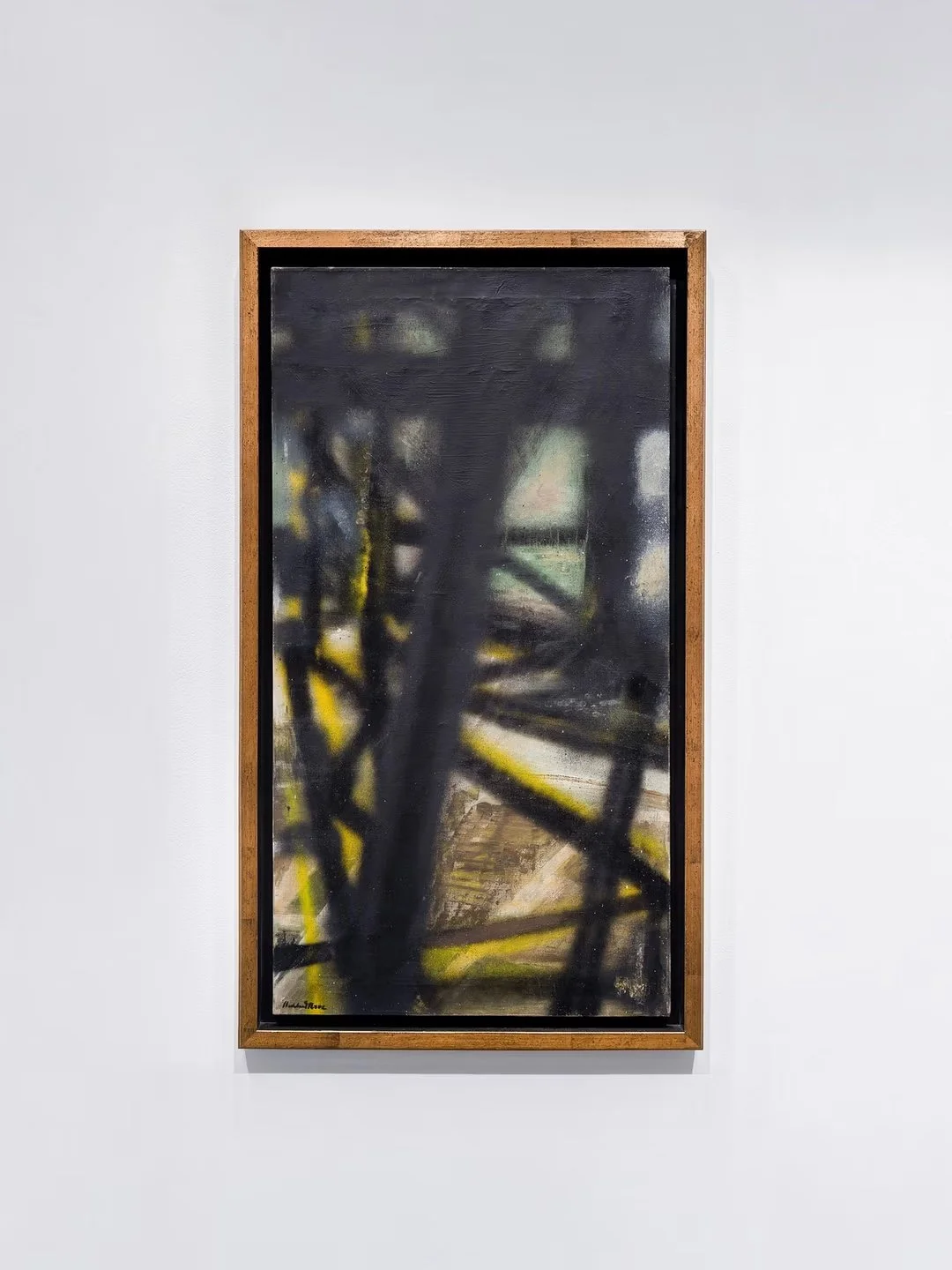    New York, VIII  , 1955 Oil and spray paint on canvas 98.4 x 53cm 