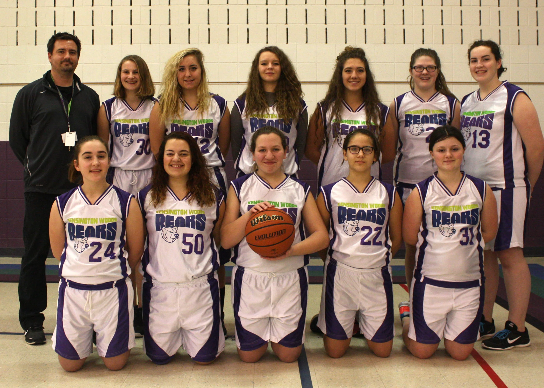 Kensington Woods Schools Girls Basketball, 2016-2017