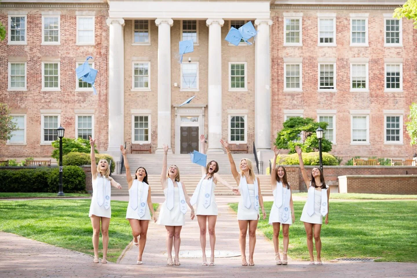 Congratulations to these UNC graduates!! All that hard work has paid off! 🩵🤍🐑