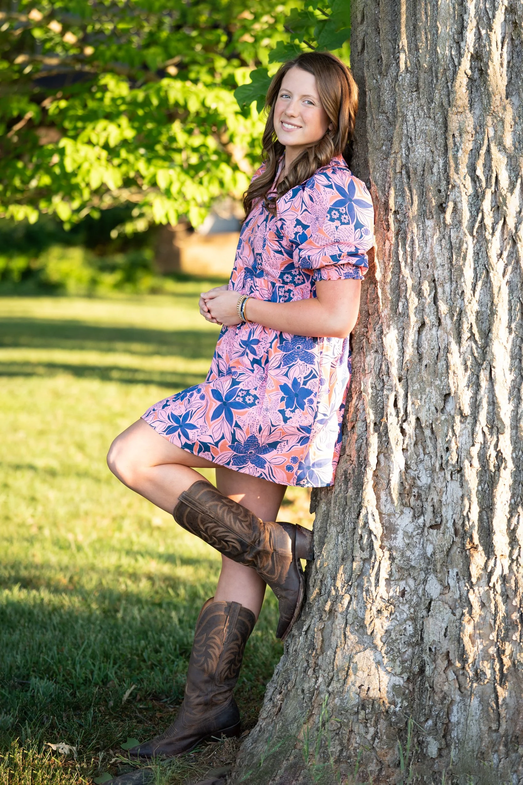  Amy Boswell photographed Providence Day high school senior in Clover, SC family farm.  