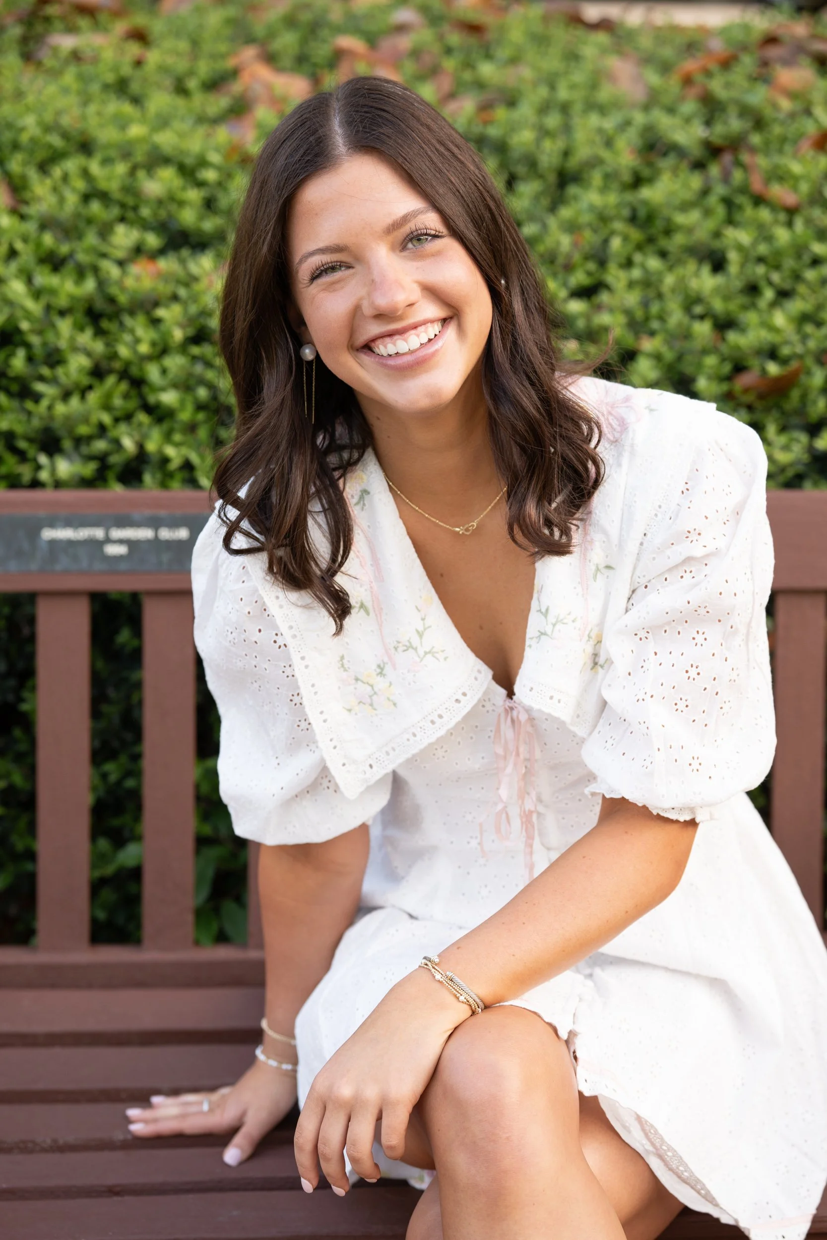 Senior girl high school portraits outdoors in South Charlotte, NC taken by Amy V. Boswell Photography 