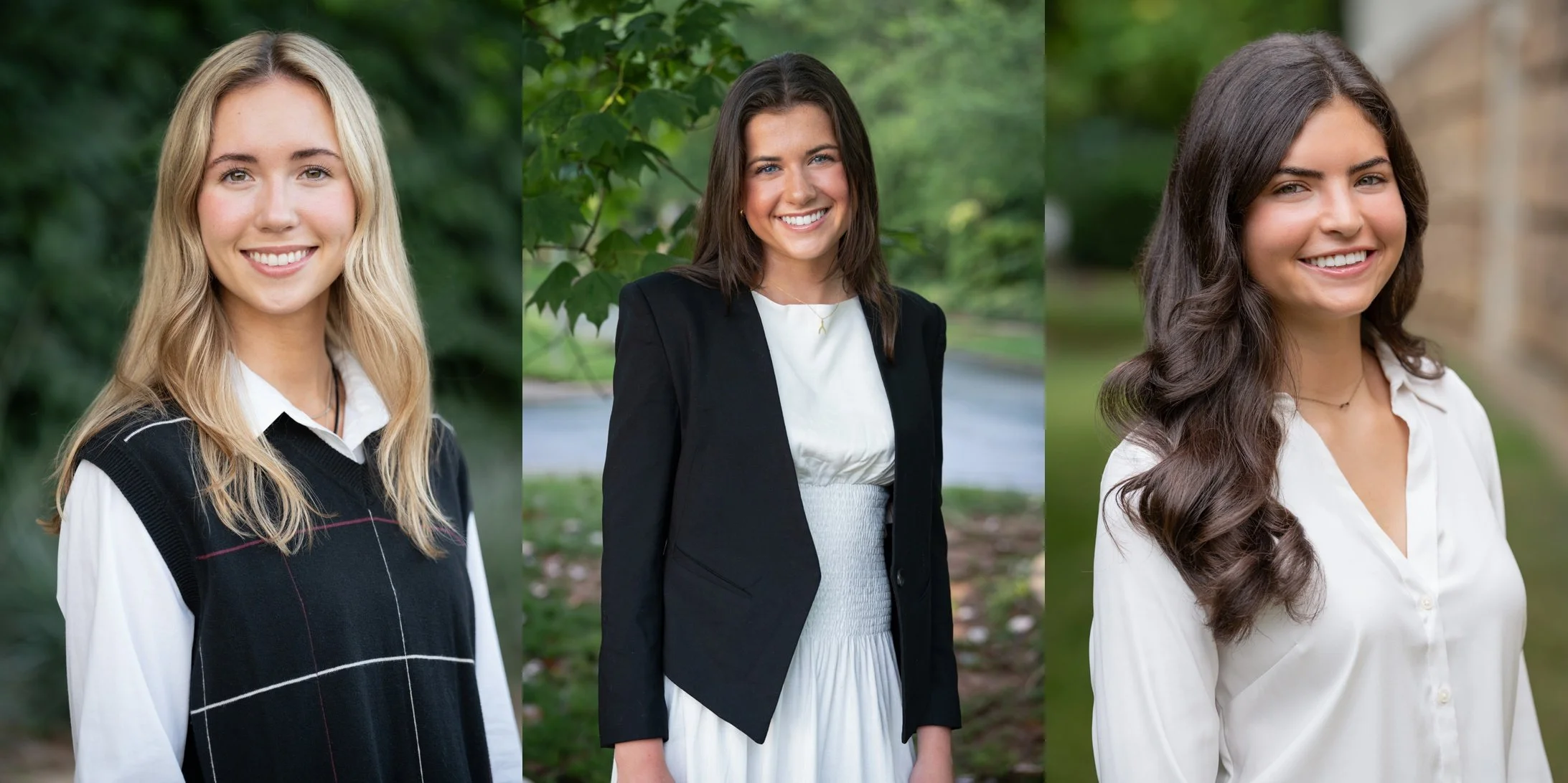 Headshots taken at a park in Charlotte, NC