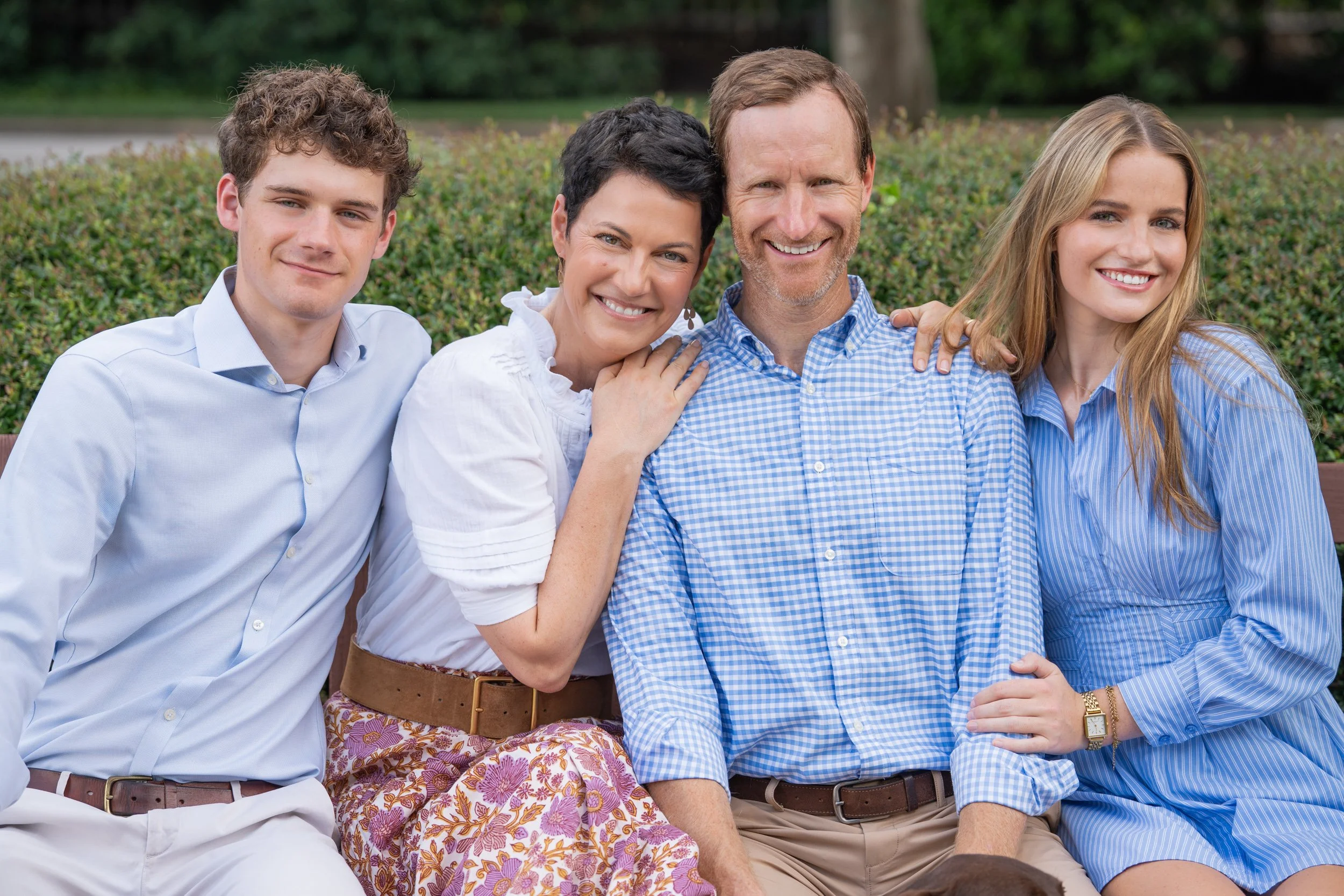 Family photographs taken in Myers Park neighborhood of Charlotte.