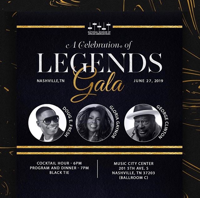 I am proud to be the host of @thenmaam Sixth Annual Celebration of Legends Gala! Musical Pioneers @yolikegeorge, @therealdougefresh and @gloriagaynor To Receive Rhapsody &amp; Rhythm Award. 
#legendsgala #DougEFresh #NMAAM #GloriaGaynor #GeorgeClinto