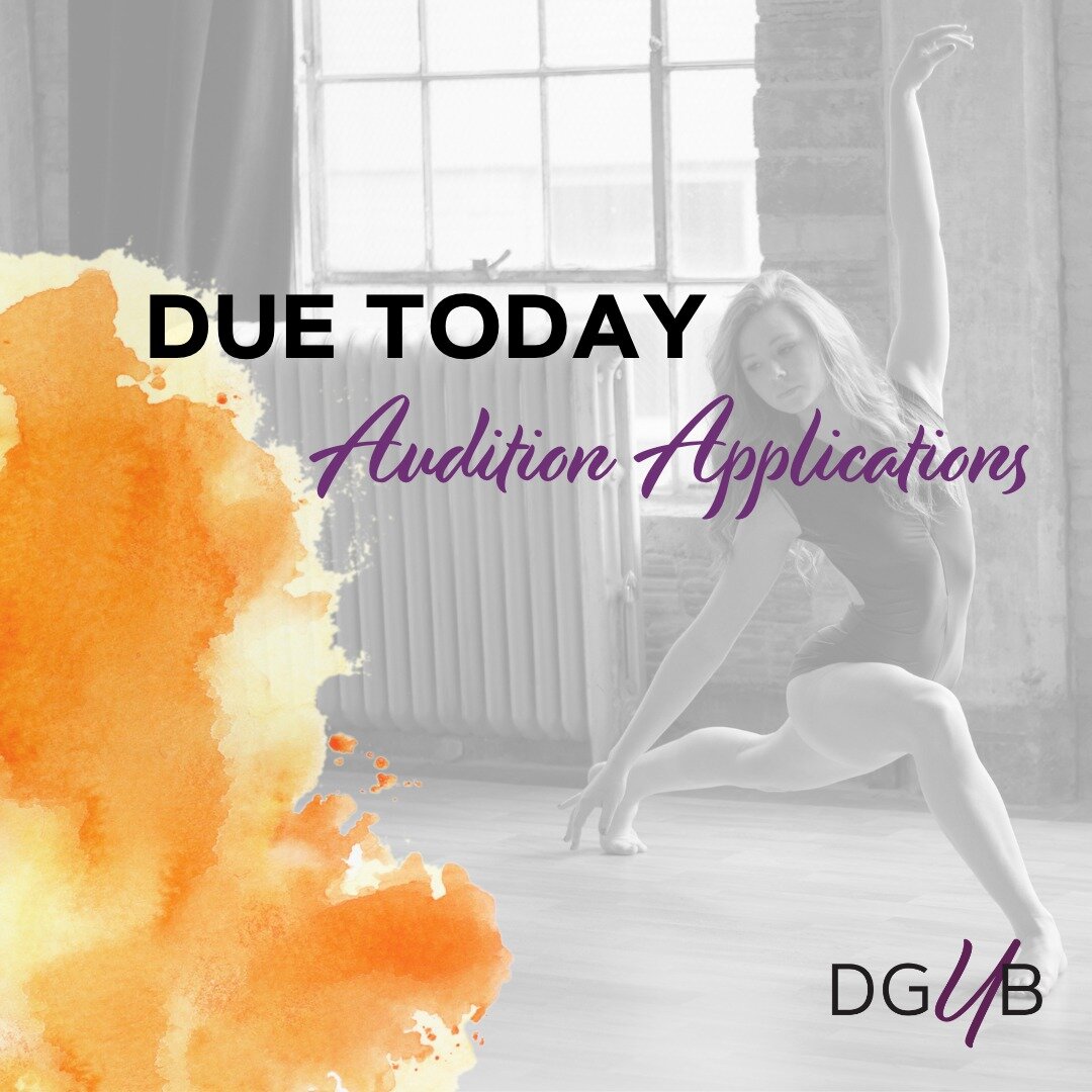 ***REMINDER***

📣 DGYB Audition Applications are Due TODAY!

Auditions are open to all Sioux Falls and surrounding area dancers.

🗓️ Auditions are April 28-29, 2023

💻 Sumit yours today. Link in bio.
.
.
.
 #classicalballet #siouxfallsdance #sioux
