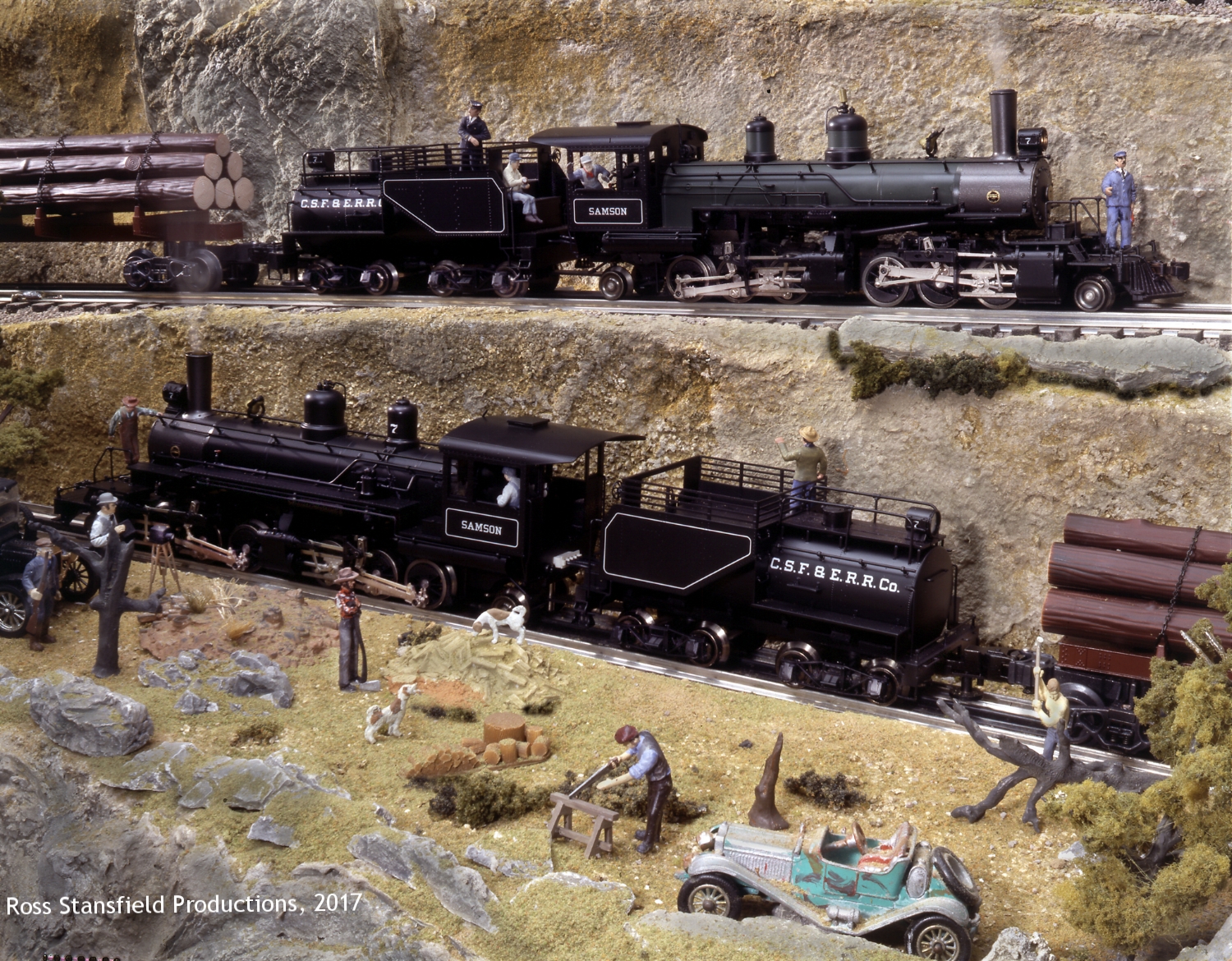 3rd Rail Samson Logging Engines.