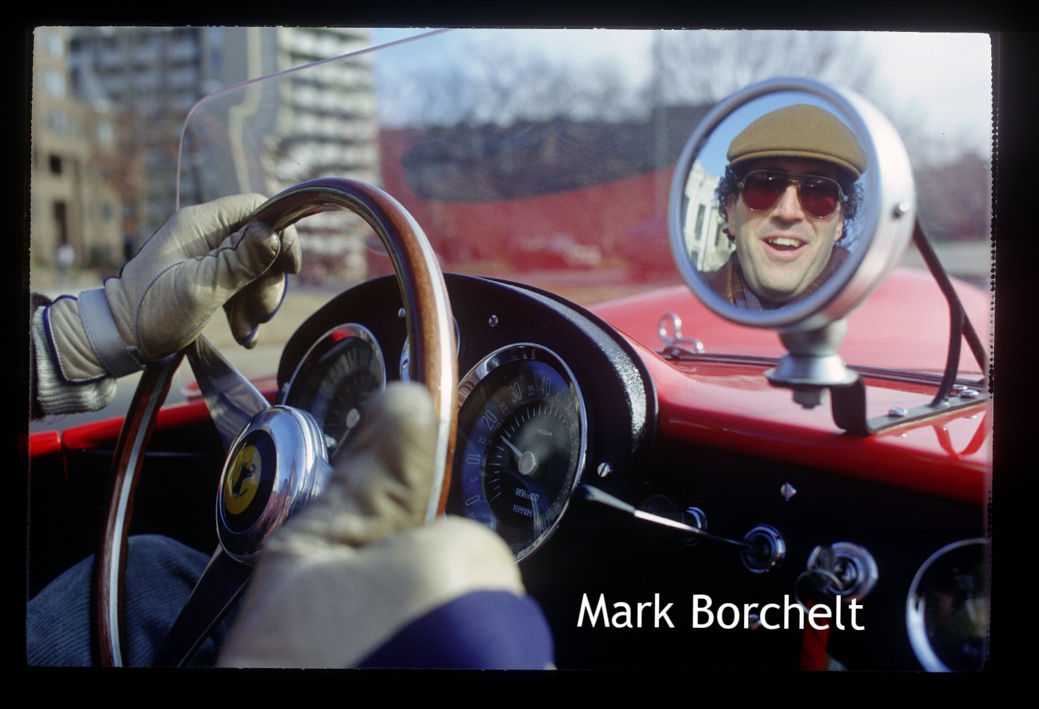 1957 Ferrari Monza Replica driving to Studio D in February