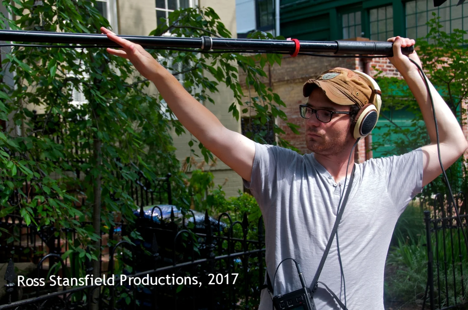 Sean Sonnenburg runs the audio pole "Hard fix".
