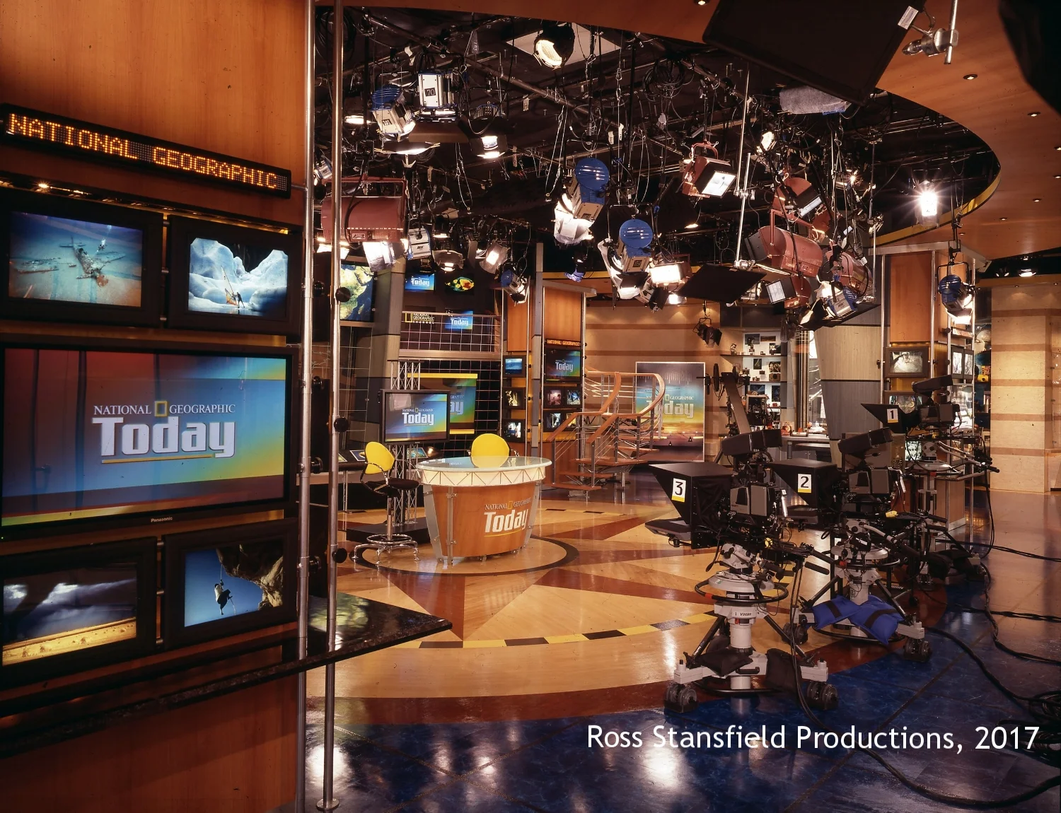 National Geographic Studio with Arri and Mole Richardson Fixtures