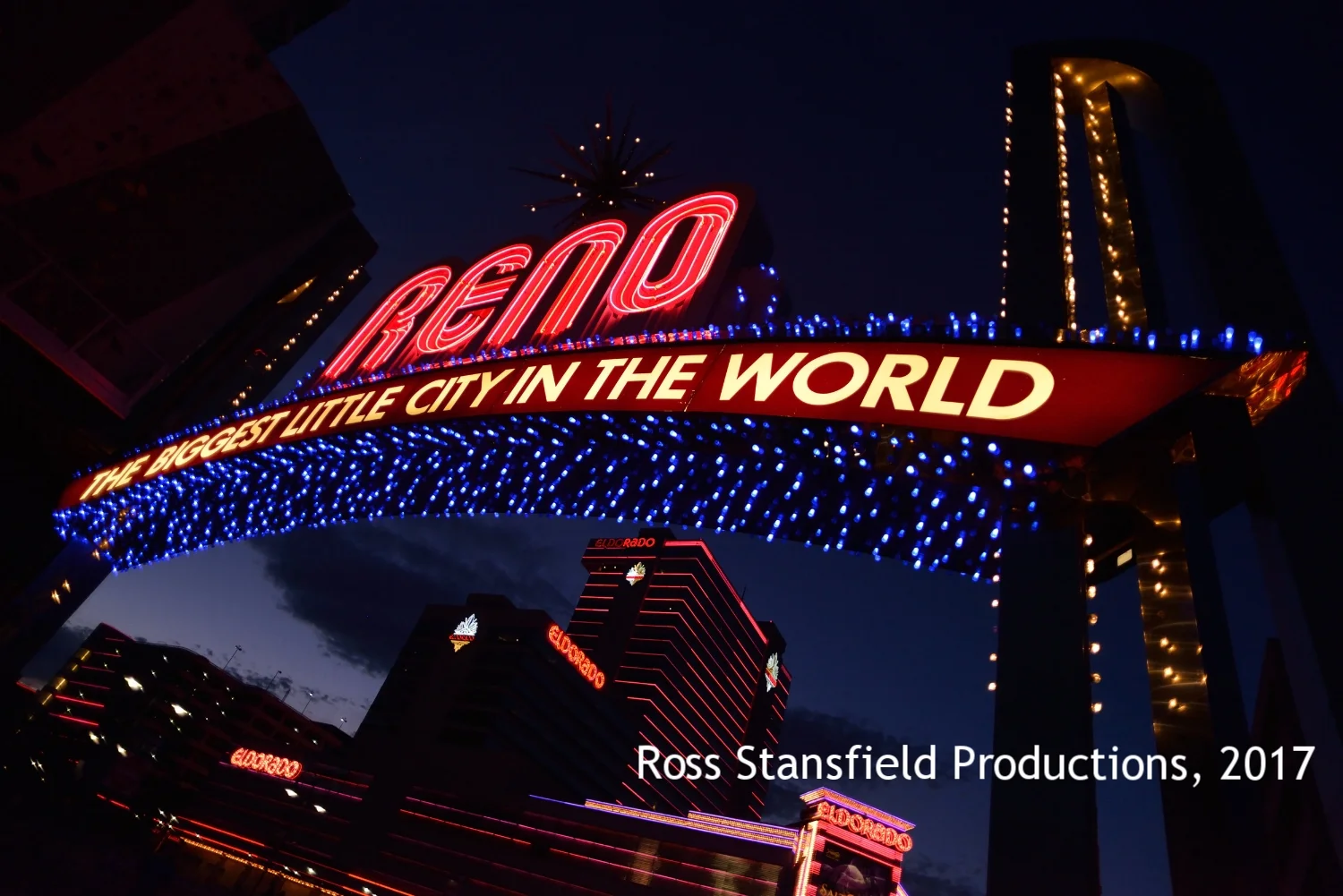 Reno strip in the evening NRLCA Convention