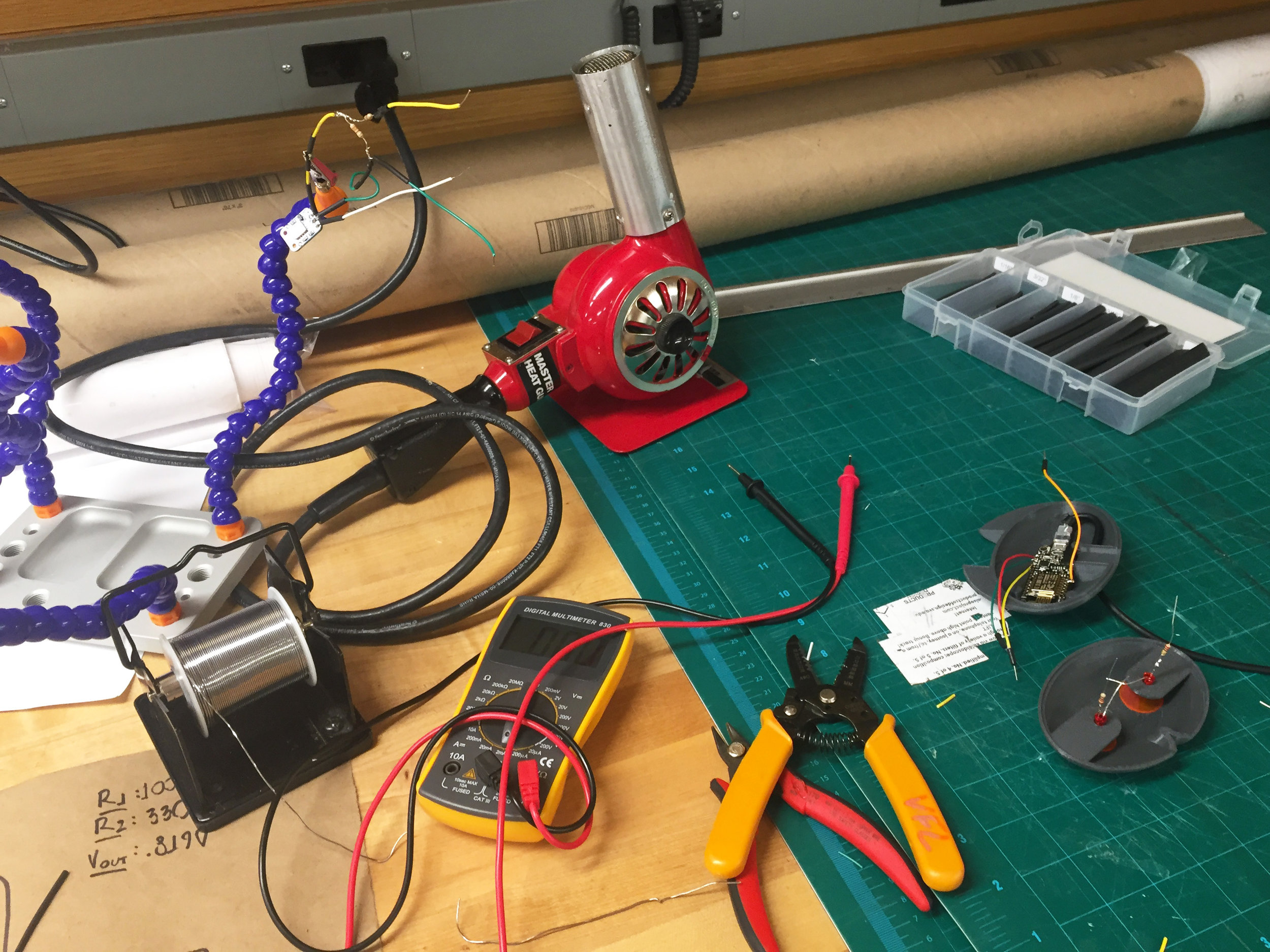 soldering internal circuitry
