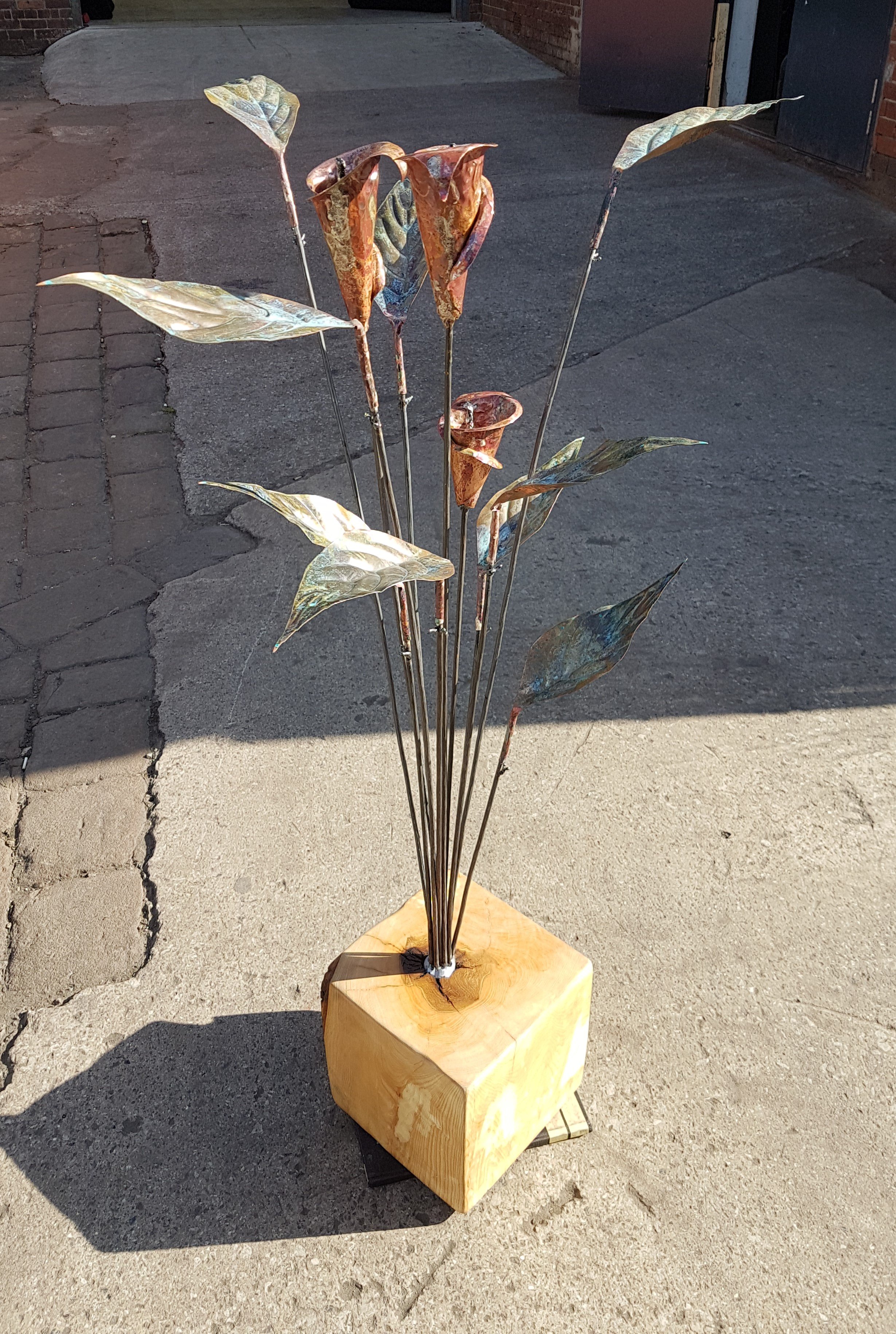 Lillys made from copper, silver and steel