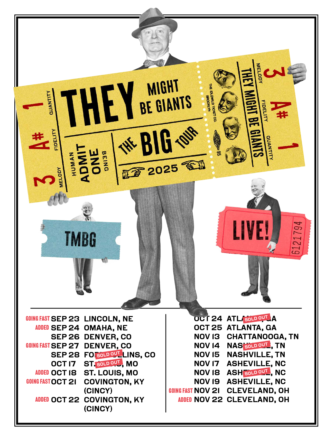 Tickets for shows — They Might Be Giants