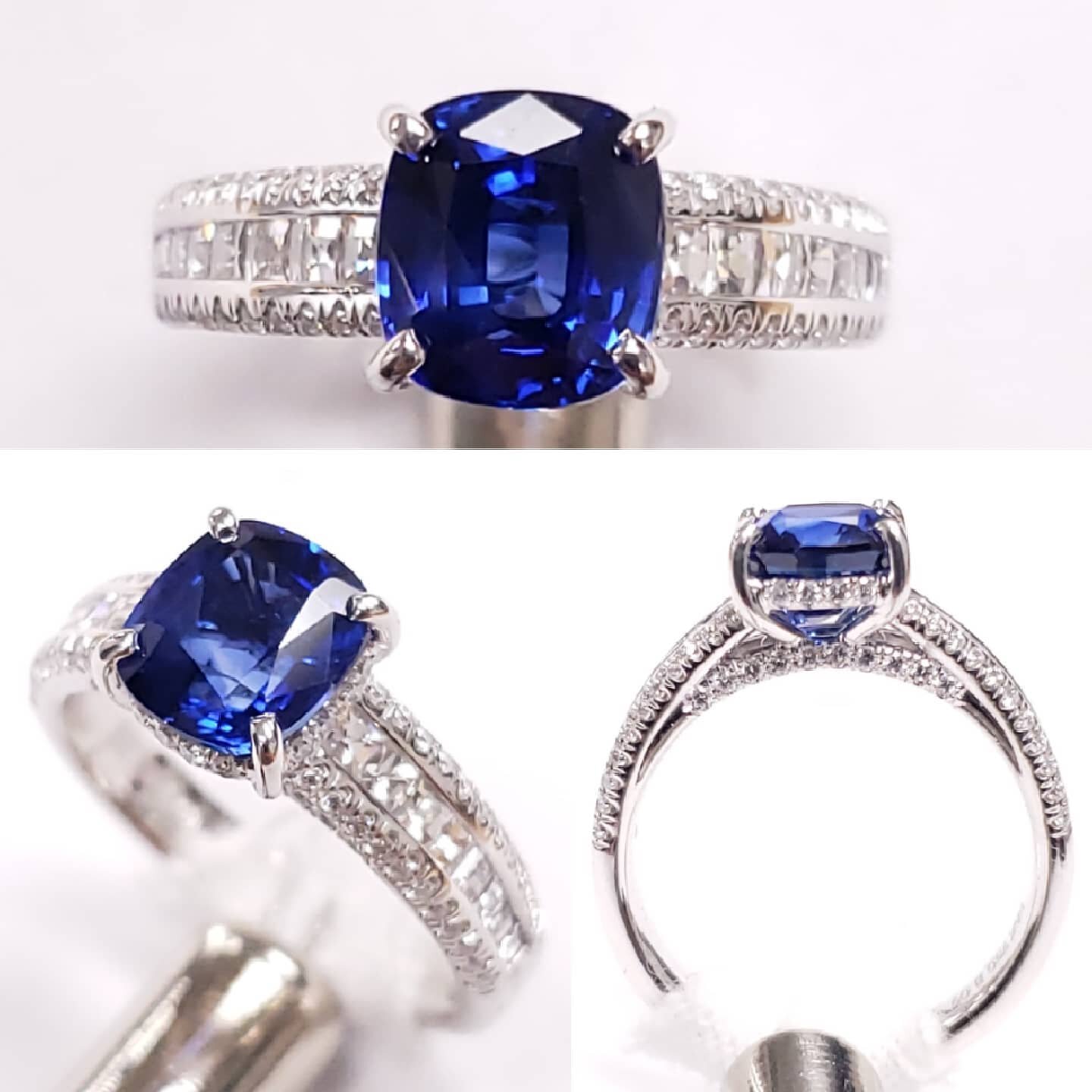 Love my colored stones!

Killer blue sapphire engagement ring. 2.48 carat cushion cut Sapphire with Blaze cut  and round diamonds in an 18k white gold mounting.

#lynnjewelers #sapphire #sapphirering #blazecutdiamonds #engagementring #engaged #diamon