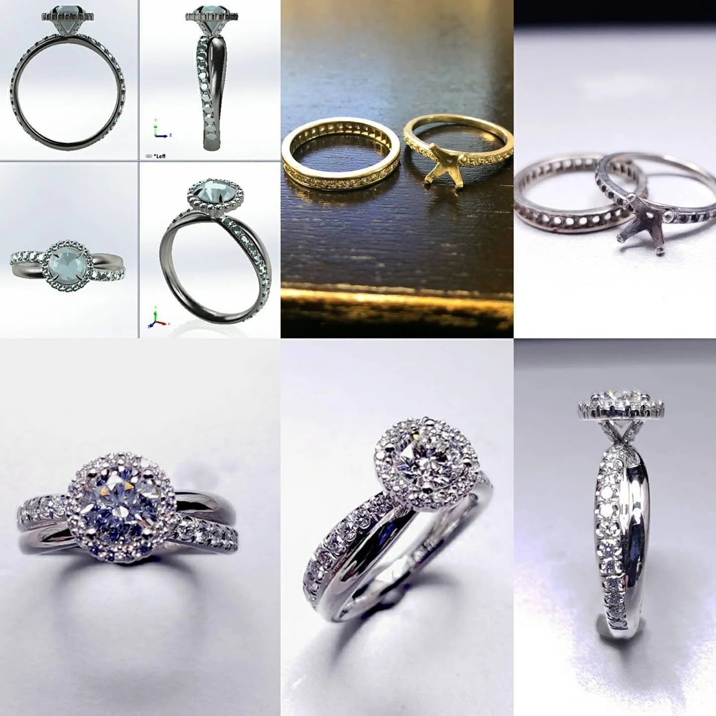 Custom remount, diamond halo with braided diamond shank, using the clients diamonds from their original engagement ring and band.
Thanks @bezambarofficial for fabricating my design to perfection

Scroll to see video !

#lynnjewelers #diamond #diamond