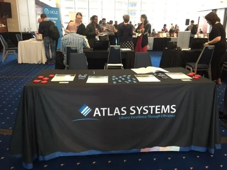 Atlas table at ATLA. Photo by Anne Marie Lyons