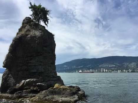 Siwash Rock, Stanley Park, Vancouver, BC. Photo by Anne Marie Lyons