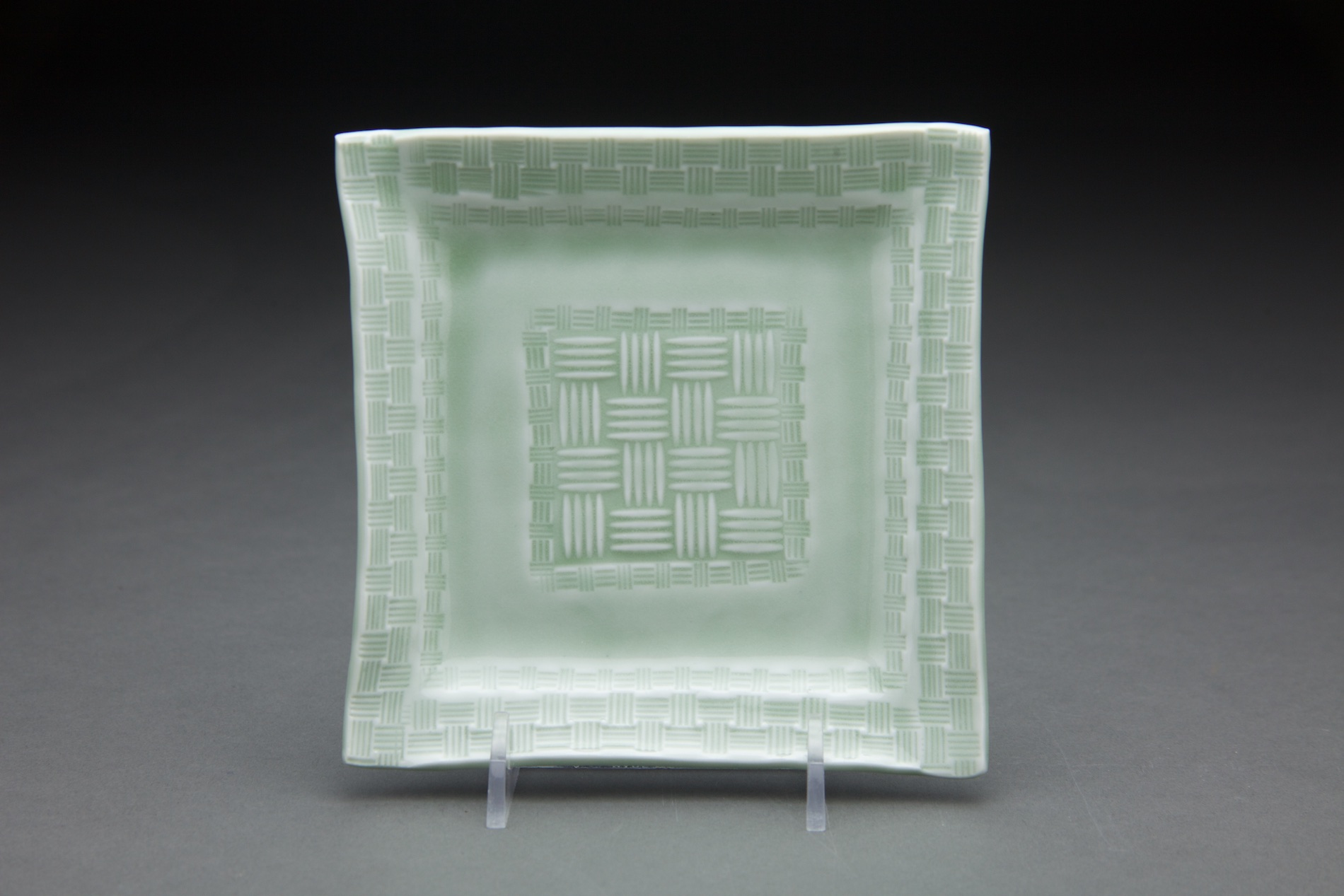 5x5 in. Light sage glaze