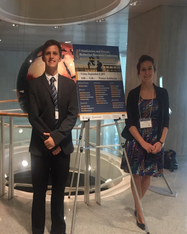 Allison and Jonathan at the 4th Annual Urbanization and Poverty Reduction Research Conference